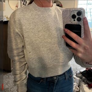 Refuge Athletics cropped gray sweatshirt